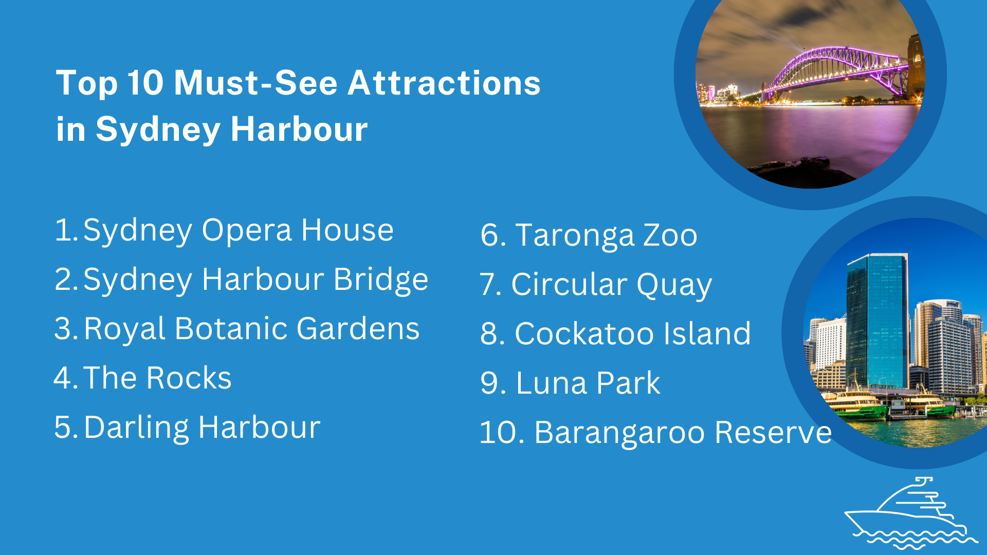 Top 10 MustSee Attractions in Sydney Harbour